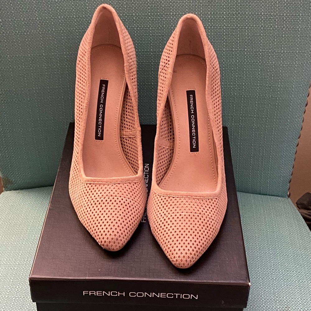 FrenchConnection Heels, Nude, Size 8.5